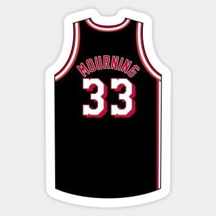 Alonzo Mourning Miami Jersey Qiangy Sticker